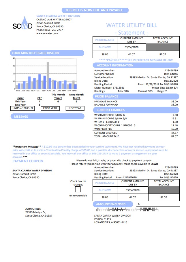  Minol USA business utility bill 